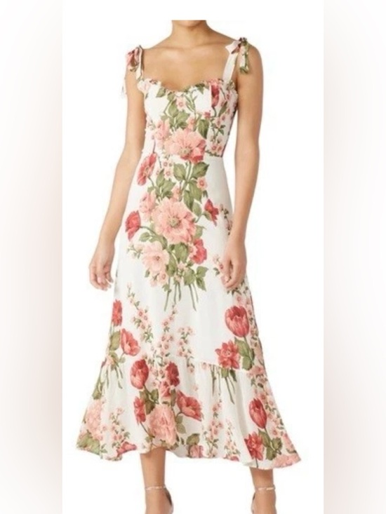 Reformation Dresses & Skirts - Stunning Reformation Nikita cream and pink floral dress 6 Like New